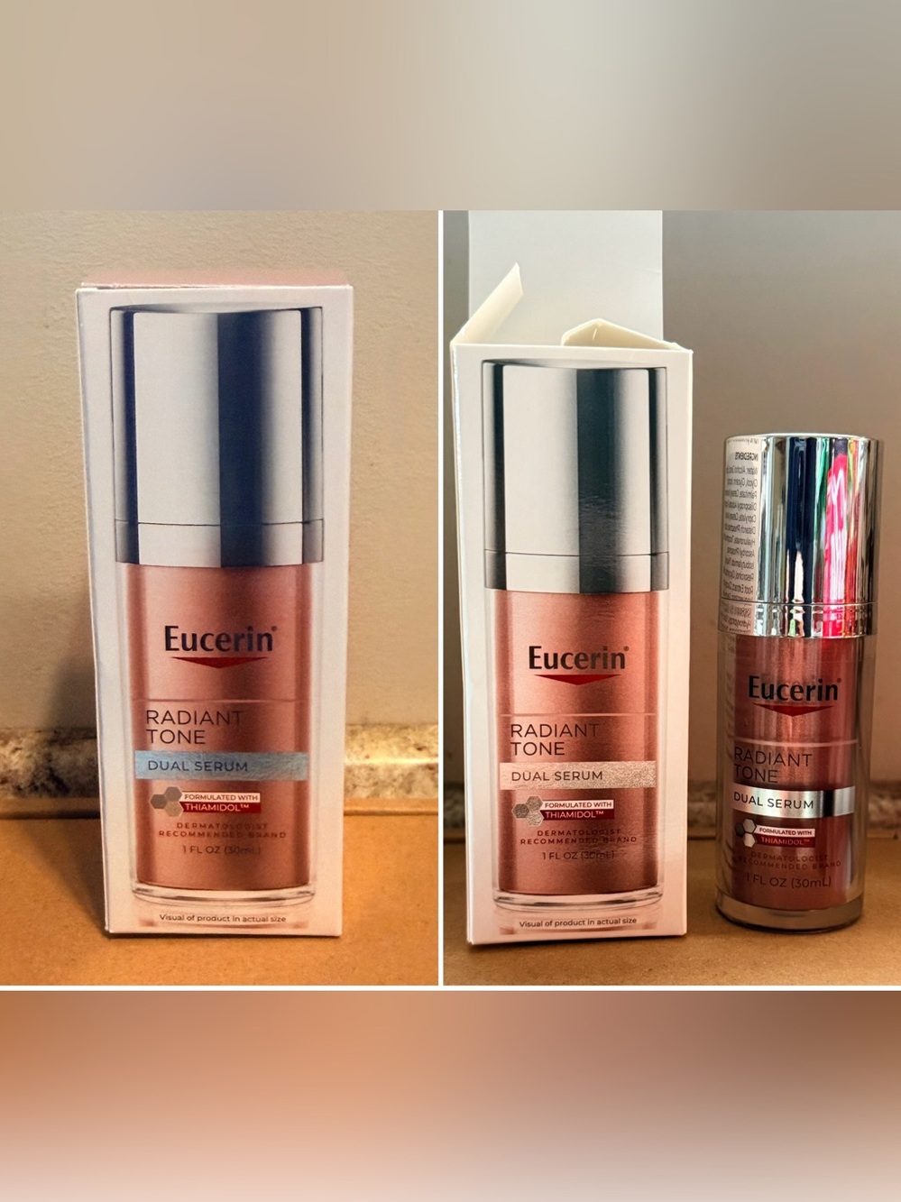 Eucerin Radiant Tone Dual Serum Dark Spot Corrector, Thiamidol & Hyaluronic Acid